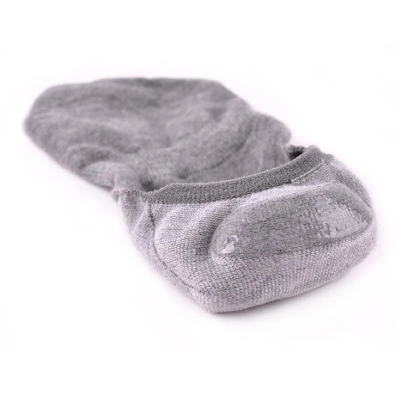Chaussettes Bateau Invisibles en Coton Respirant avec Silicone - Homme