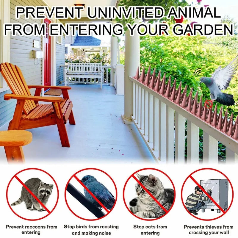 Lot de 5 Pointes Anti-Oiseaux – Dispositif Dissuasif pour Pigeons et Chats, Balcon, Toit, Fenêtre et Clôture