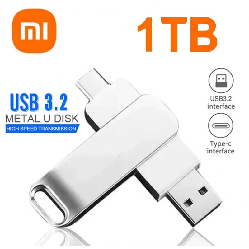 Clé USB 3.2 Jusqu'à 16TB + Adaptateur Type-C OFFERT