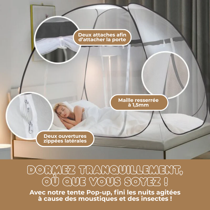 Tente Moustiquaire de lit Pop Up - Aucune Installation