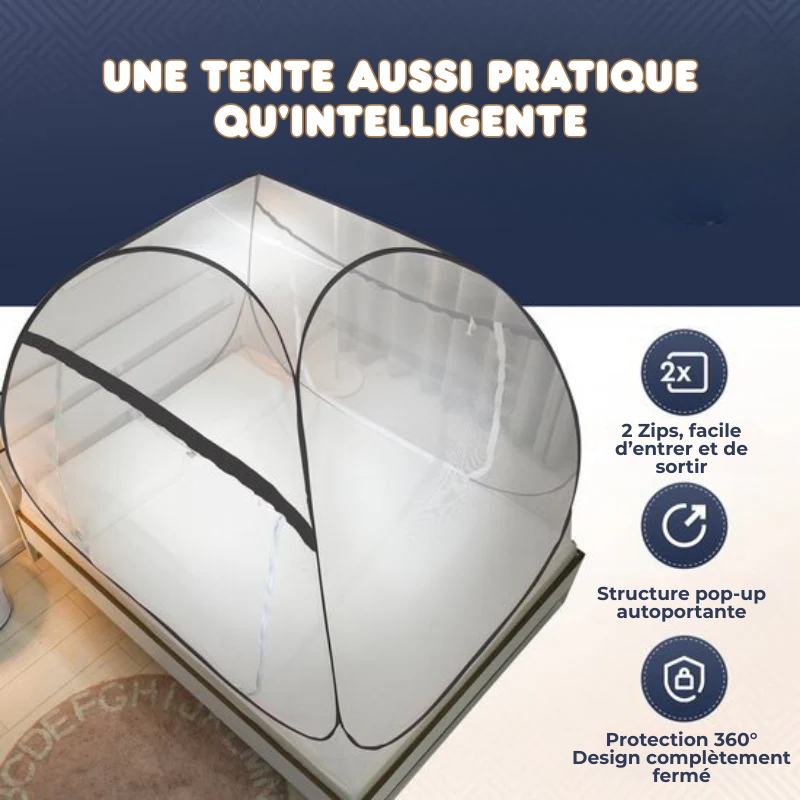 Tente Moustiquaire de lit Pop Up - Aucune Installation