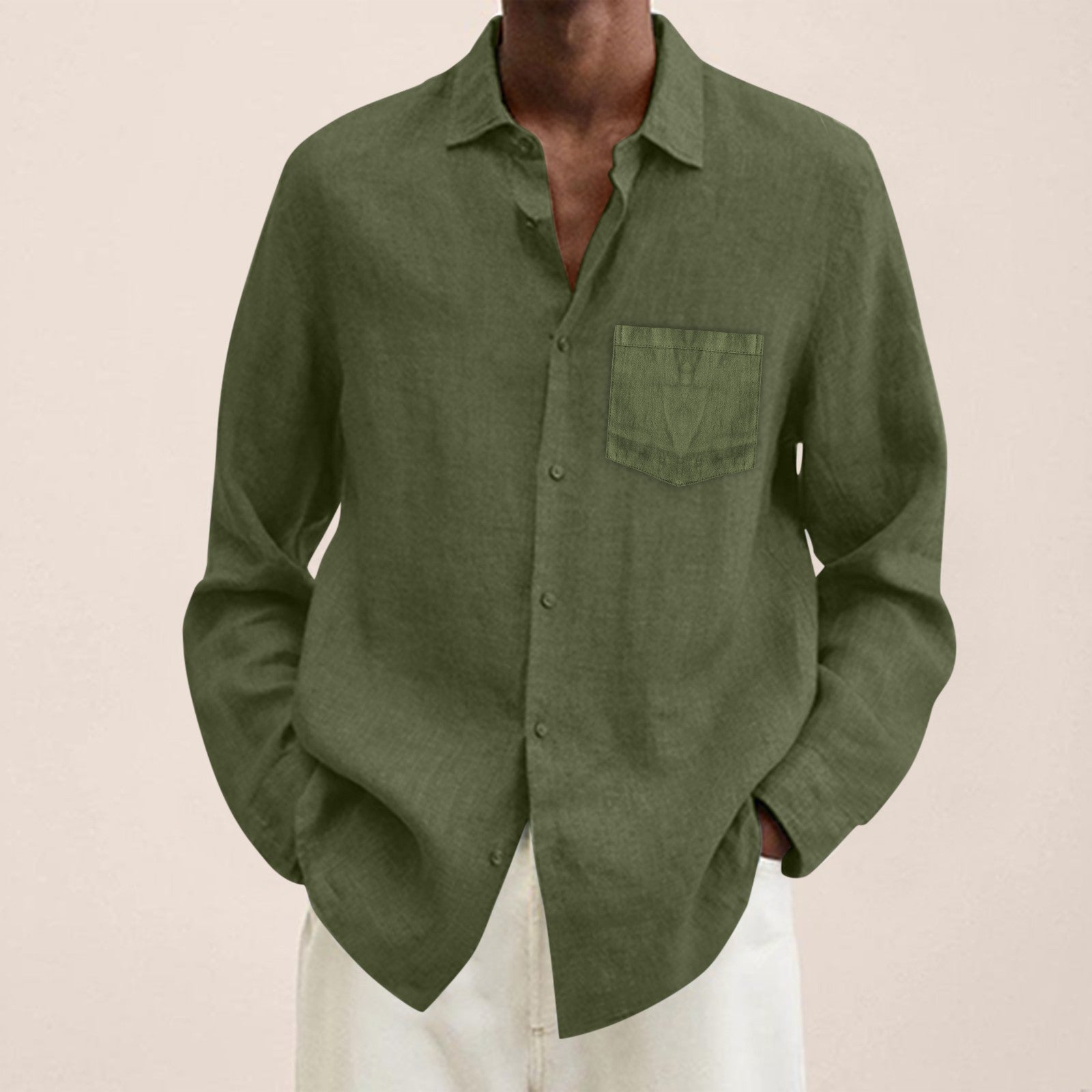 Chemise en lin pour homme