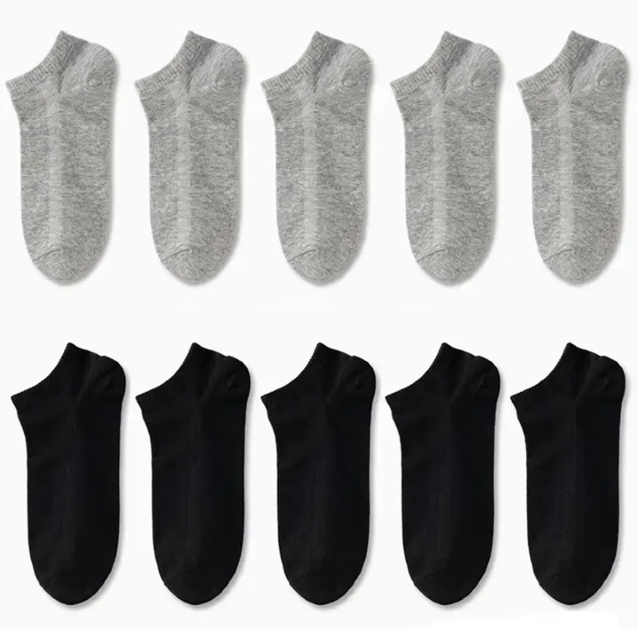 10 Paires de chaussettes invisibles 4 saisons - Mixtes