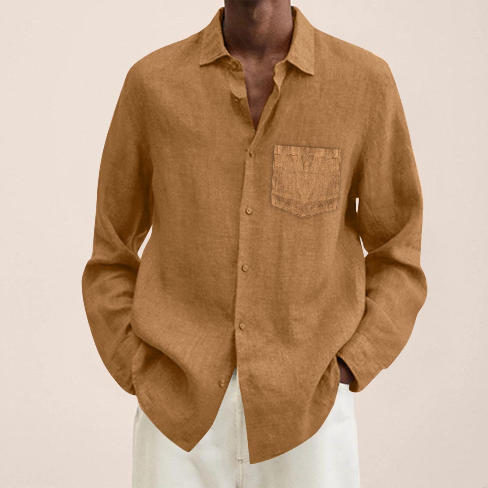 Chemise en lin pour homme