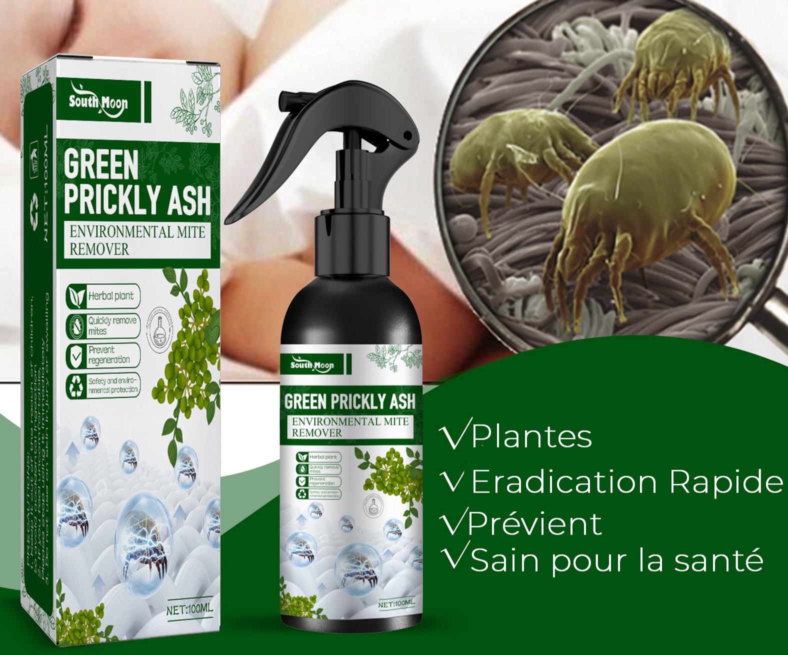 Lot de 2 Sprays anti-punaises de lit