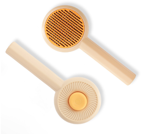 Brosse auto-nettoyante et massante pour poils d'animaux