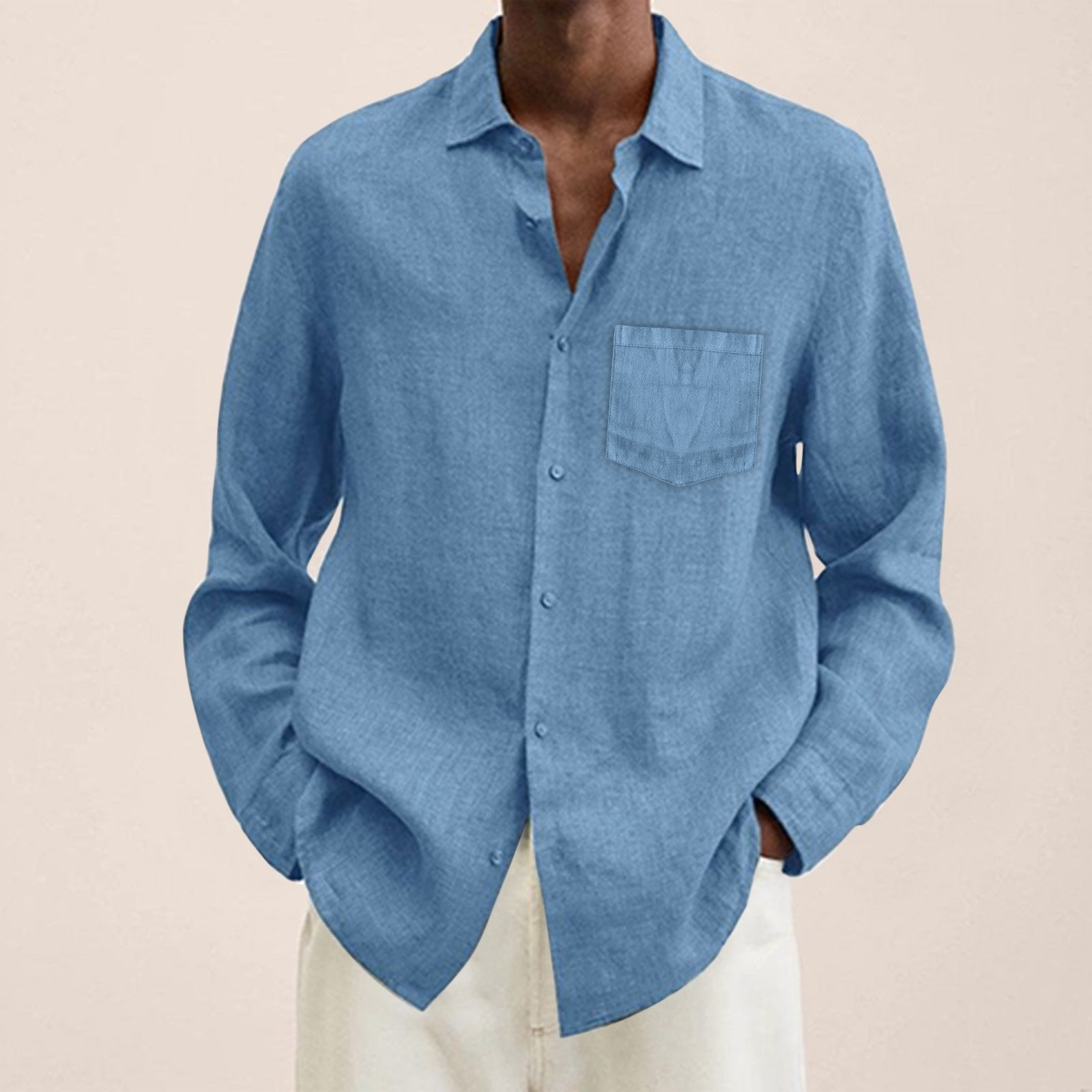 Chemise en lin pour homme