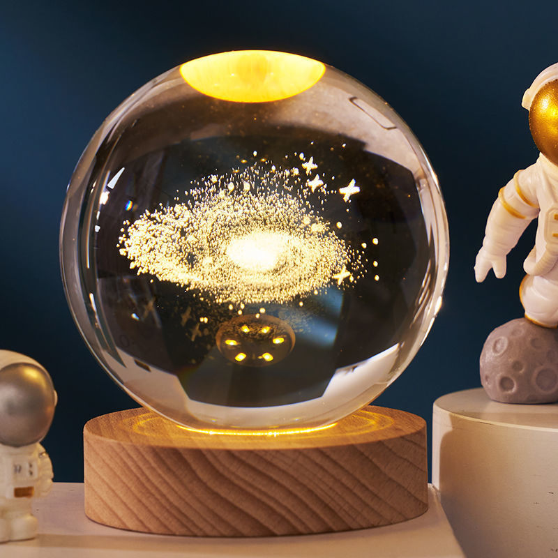 Lampe de chevet en cristal 3D