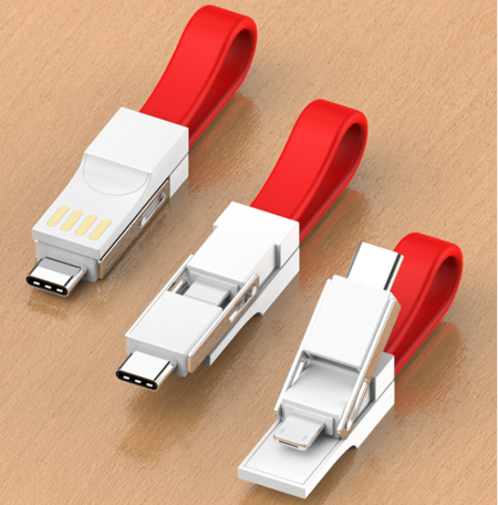 Porte-clés USB magnétique 3 en 1