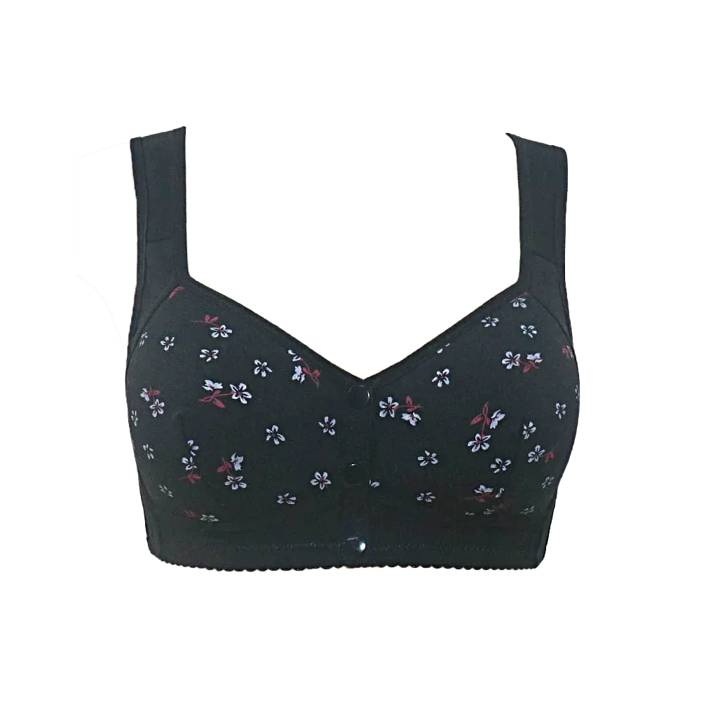 Soutien-gorge 100% coton à imprimé floral